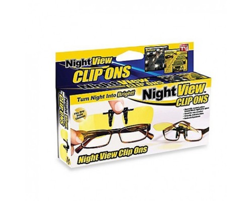 Антибликовые очки для водителей Night View Clip Ons