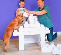 Купить Bu-Blocks развивающий конструктор для детей из  картона 