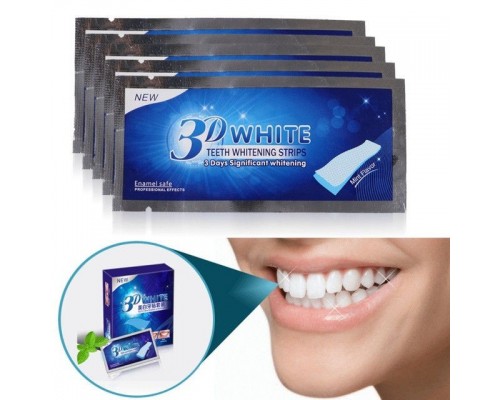 Отбеливающие полоски для зубов 3D White teeth whitening strips