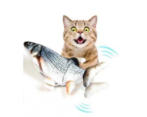  Купить TINY FISH  Интерактивная двигающаяся игрушка рыба для кошек